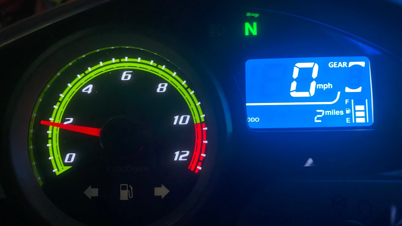 Tbr7 converted to a hawk 250 digital cluster / digital cluster conversion
