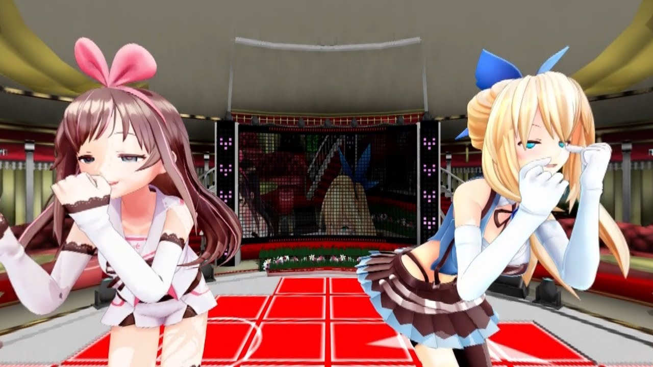 【MMD VR 360 4K 3D】Pure色100萬＄☆【キズナアイ・ミライアカリ】