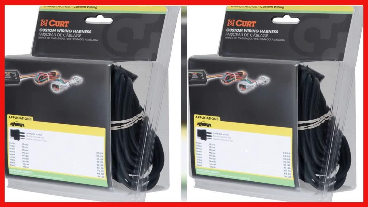Bon produit -  CURT 56296 Faisceau de c&acirc;blage de remorque 4 broches c&ocirc;t&eacute; v&eacute;hicule, compatible avec c