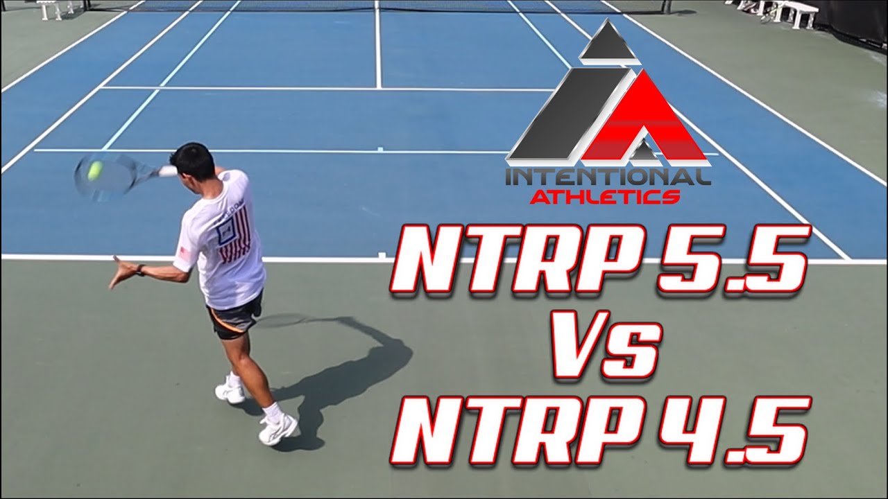 NTRP 5.5 vs 4.5 (UTR 9.3 vs 7.1) Men's Singles Tennis - 2nd Set | Intentional Athletics