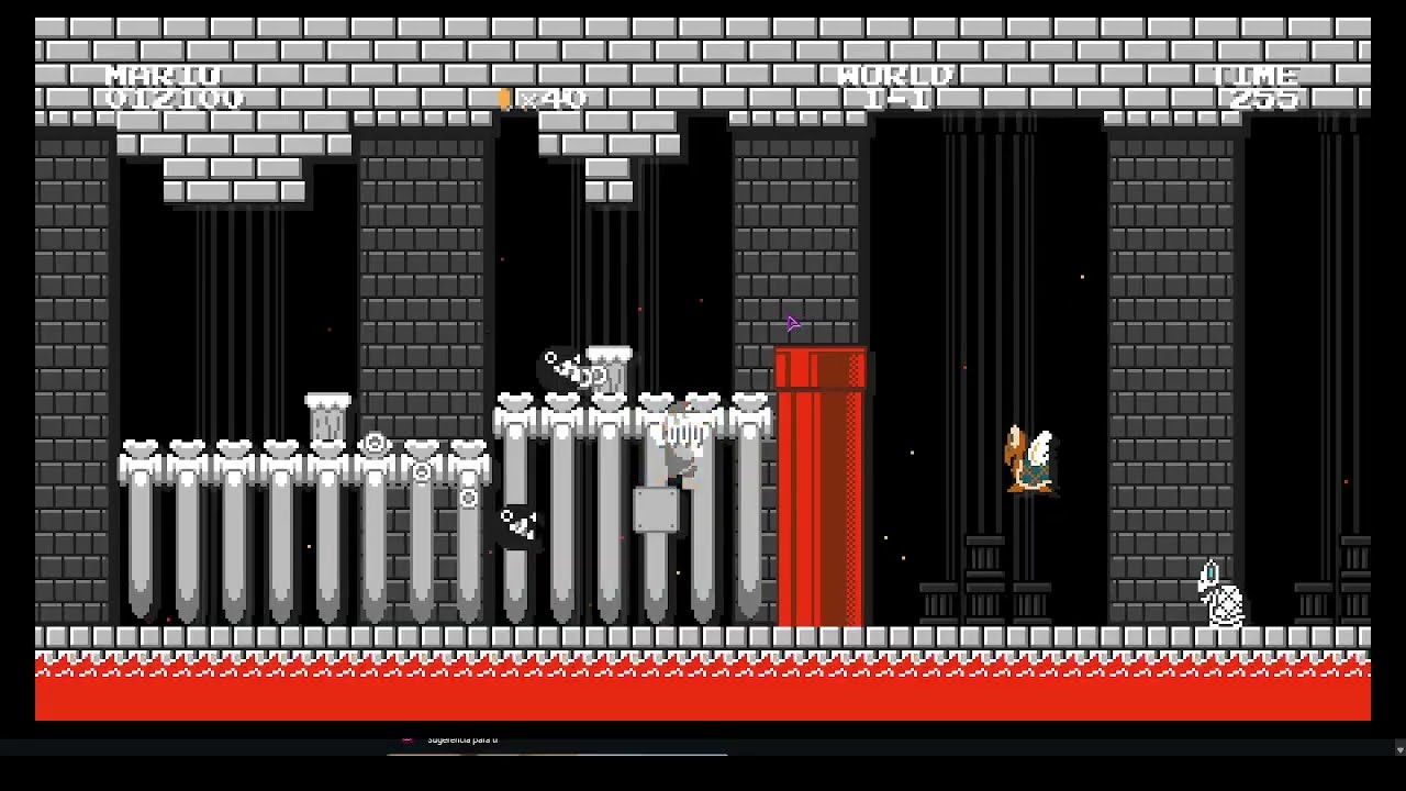 1 - 4 : Bowser Jr's Lair - Super Mario Bros. Remastered Level