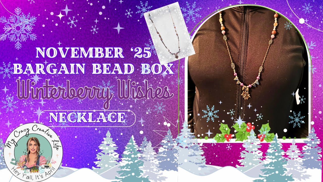 ⛸️Красивое ДЛИННОЕ ожерелье с использованием BBB от ноября 2025 года: Winterberry Wishes #bargain...
