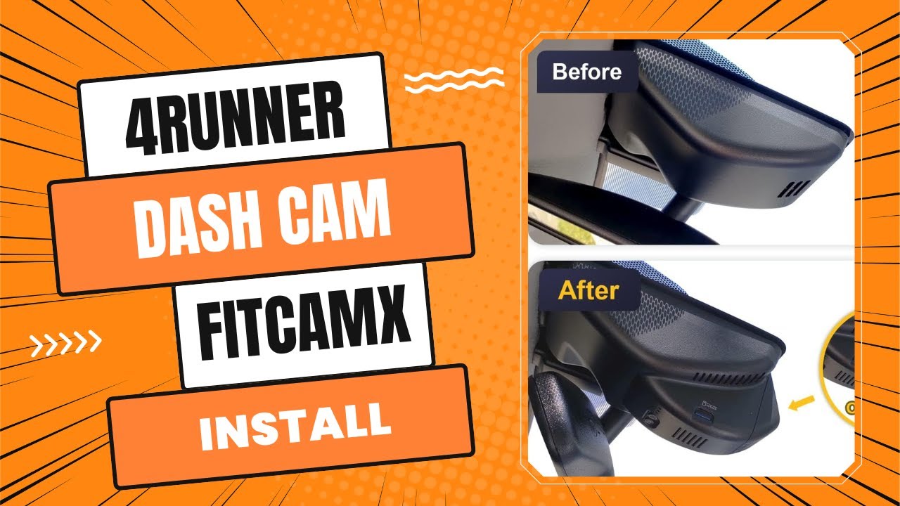 Toyota 4Runner Integrated Dashcam | FiTCAMX Front and Rear | Install and Unboxing