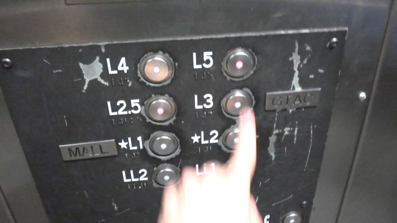 Questionable Schindler 400A MRL Traction Elevators at Orange Garage, Galleria Mall in Houston, TX.