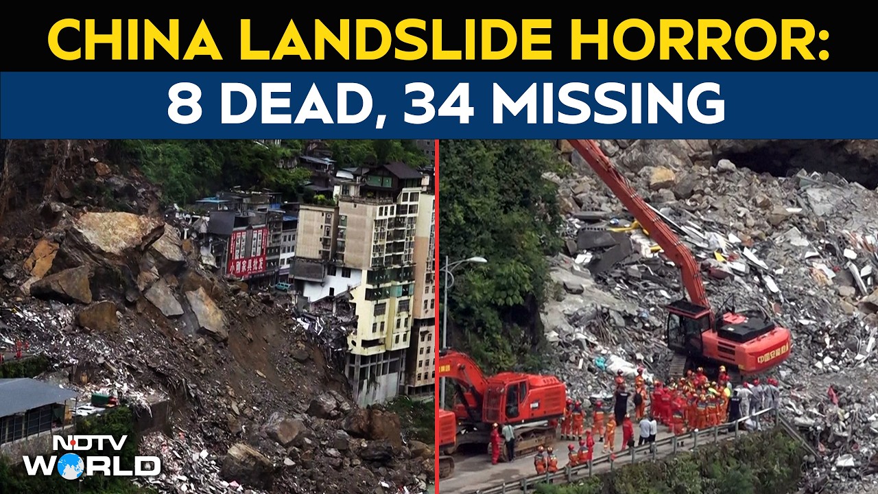 China Landslide Horror: 8 Dead, 34 Missing As Rescue Teams Race Against Time