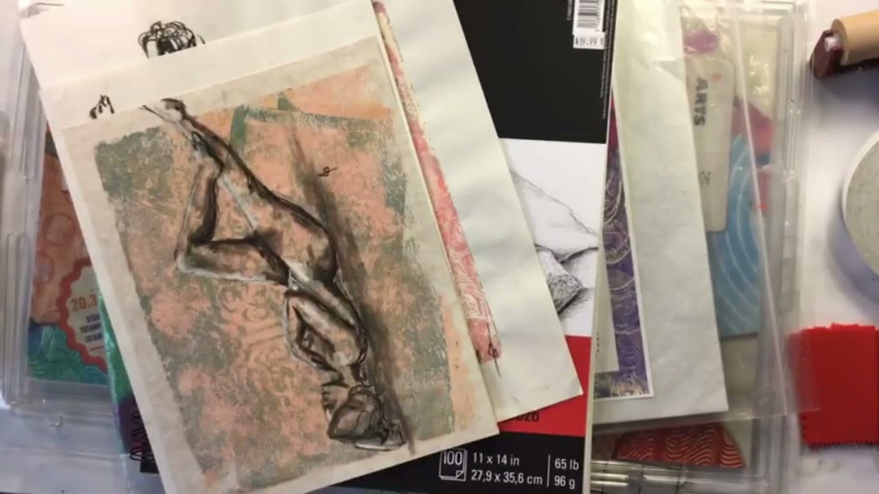 Impressions avec plaque de gel par Josée Cloutier