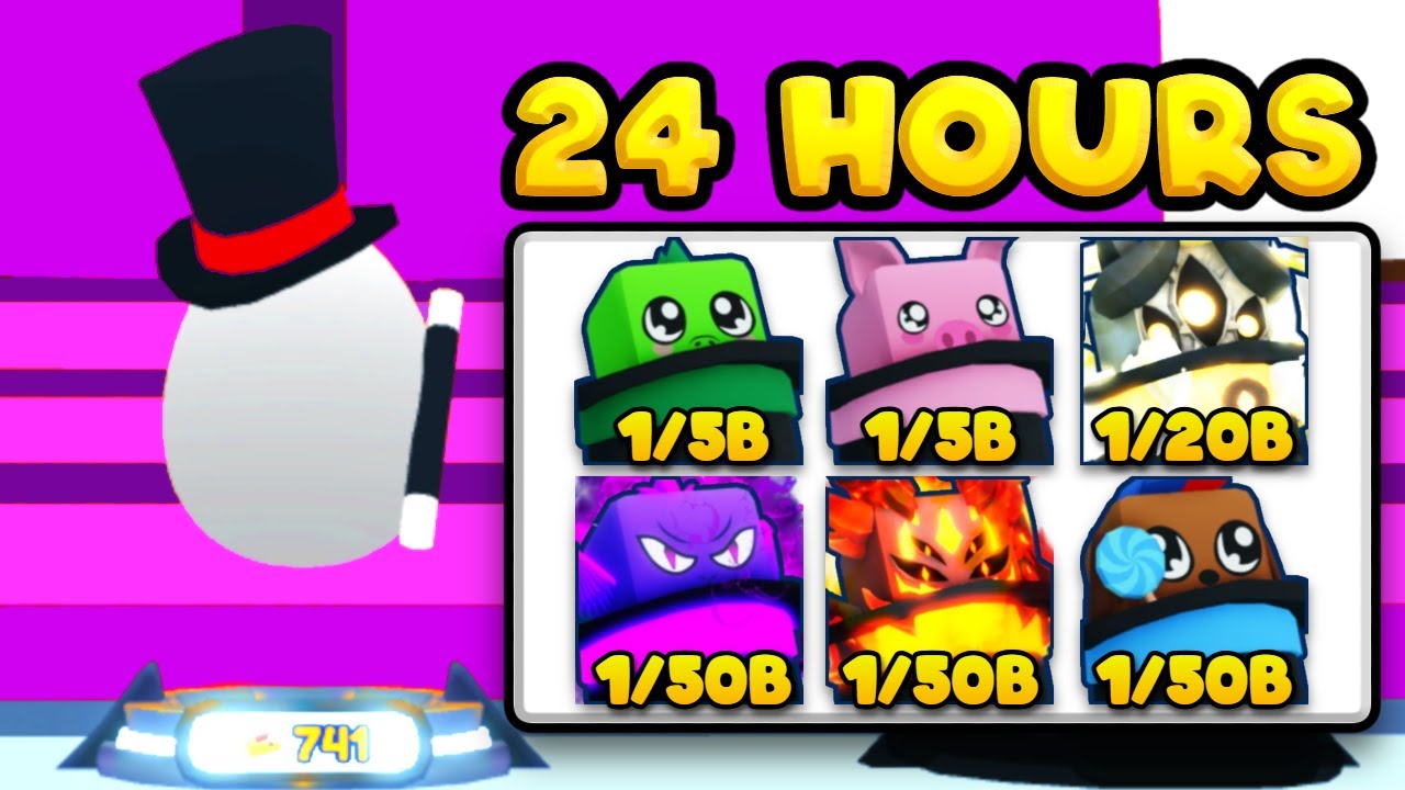 Вылупление волшебного яйца на 24 часа в Bubblegum Sim Infinity! 🎩 (Roblox)