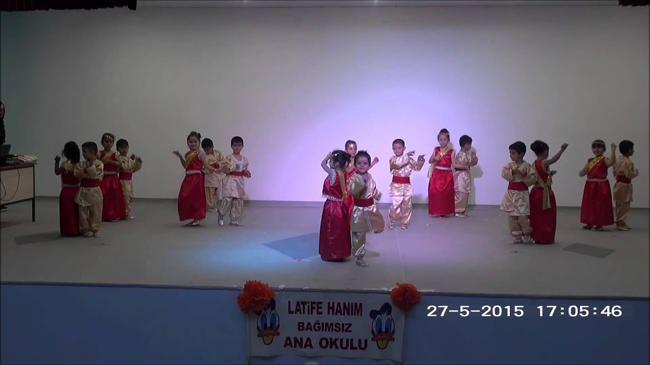 KOZLUK LATİFE HANIM ANA OKULU 2015 YIL SONU ETKİNLİĞİ U&Ccedil;AN BOLANLAR HİNT DANSI