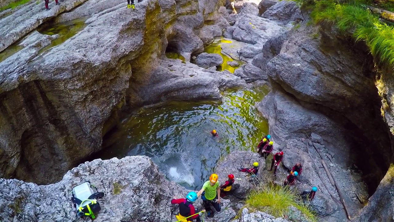 Canyoning the Almbachklamm with Erika