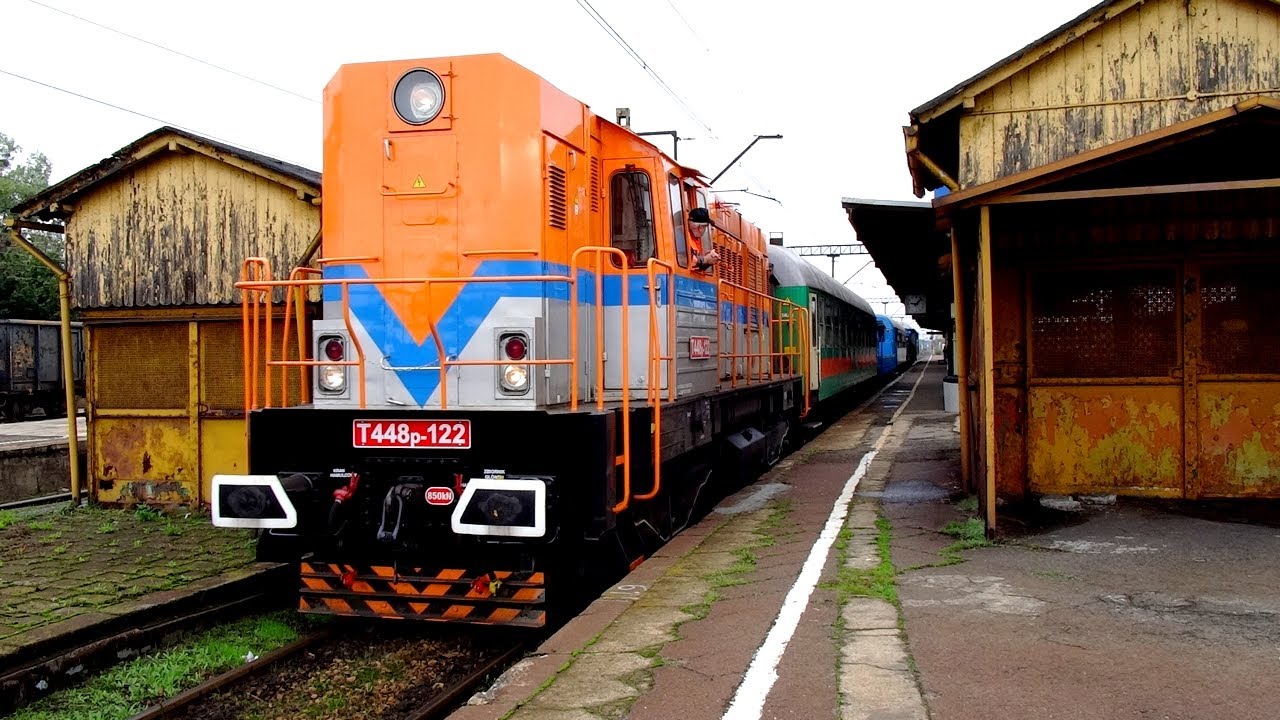 Skrajnia STK z lokomotywą T448p-122 na czele; Kędzierzyn-Koźle, 27.09.13 r.
