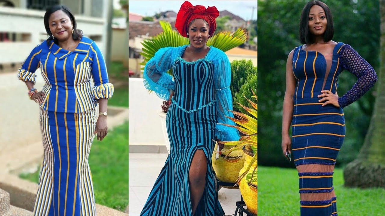 Trendy Ghanaian fugu- northern KENTE styles😍