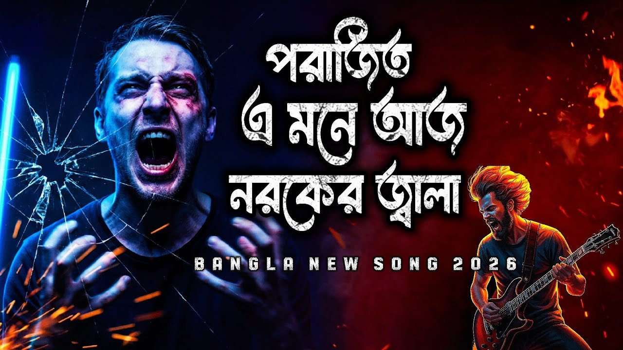 পরাজিত এ মনে আজ নরকের জ্বালা | New Bangla Song 2026 | Sad Song Video Heart Touching