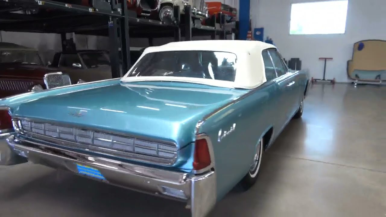1963 Lincoln Continental 430 V8 4 Dr Convertible loaded & factory AC for sale at West Coast Classics