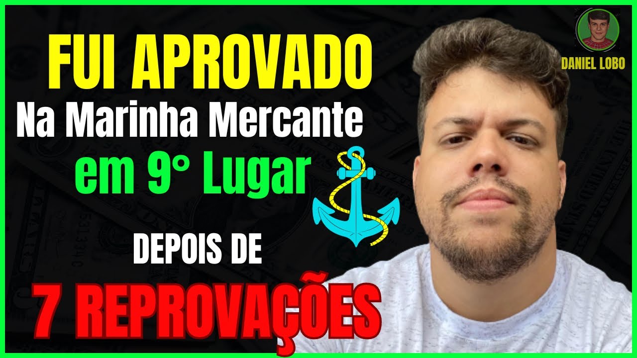 Fui Aprovado na Marinha Mercante - CFAQ MOC em 9° Lugar - Moço de Convés-Depois de 7 Reprovações!⚓️🦈