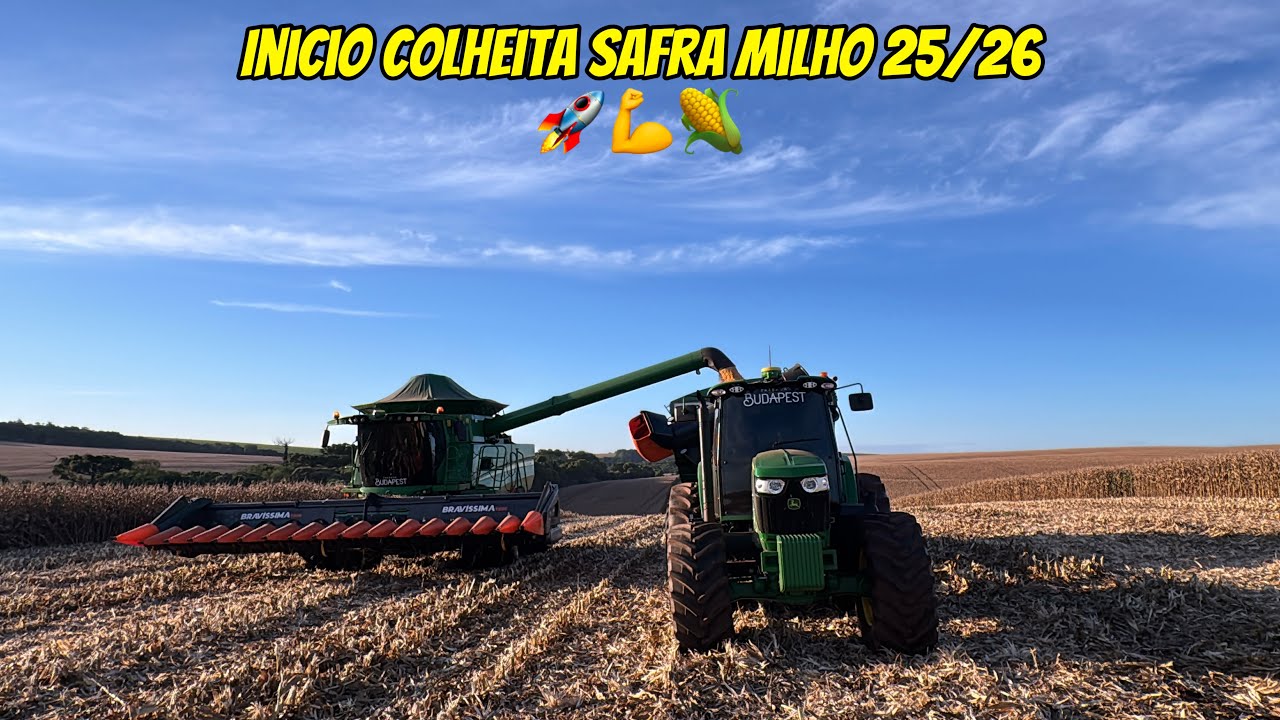 Vamos dar inicio a colheita do milho!Vamos largar a plataforma da Stara a BRAVISSIMA para colher🔥🚀🌽💪