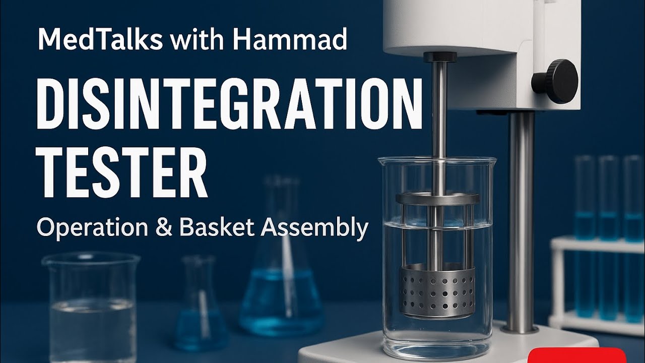 Practical demonstration Of Disintegration test apparatus |#Part1| Basket Rack Assembly #practical 