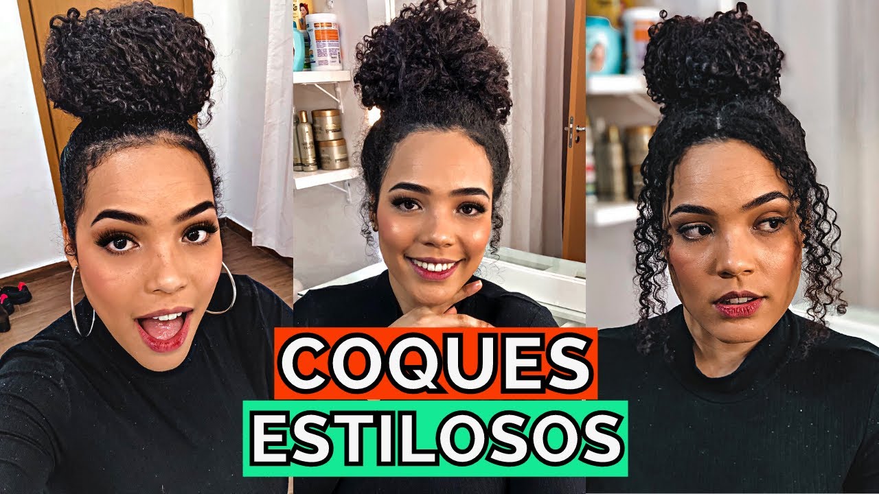 COQUES FÁCEIS E ESTILOSOS PRA CABELOS CACHEADOS | Andreza Siqueira