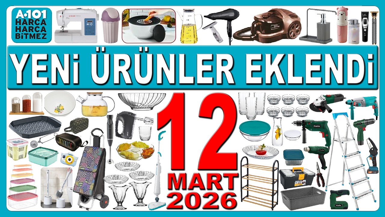 Z&Uuml;CCACİYE CAM &Uuml;R&Uuml;NLER EKLENDİ | A101 BU PERŞEMBE &Ccedil;EYİZLİK MUTFAK | A101 12 MART 2026 | YAPI NALBUR