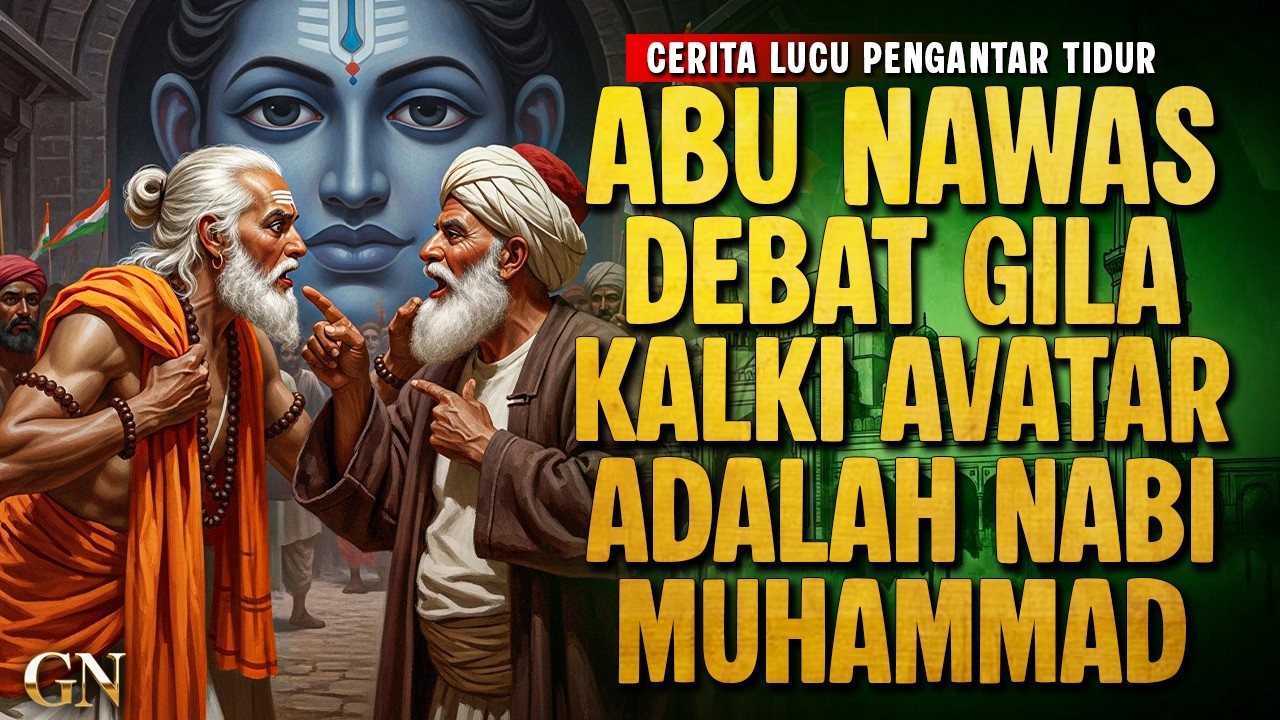 ABU NAWAS BERI BUKTI PERSAMAAN KALKI AVATAR DENGAN NABI MUHAMMAD || CERITA LUCU PENGANTAR TIDUR