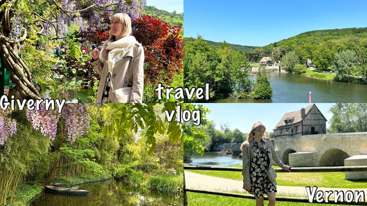 Giverny i Vernon🇫🇷// posiadlosc i ogrody Moneta🏡//mile francuskie miasteczko i kocia kawiarnia🐱//