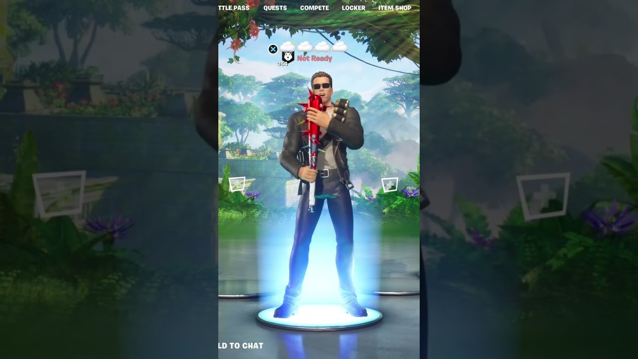 NEW TERMINATOR SKIN! #fortnite #fortniteskins #gaming #fortnitetransitions #terminator #shorts