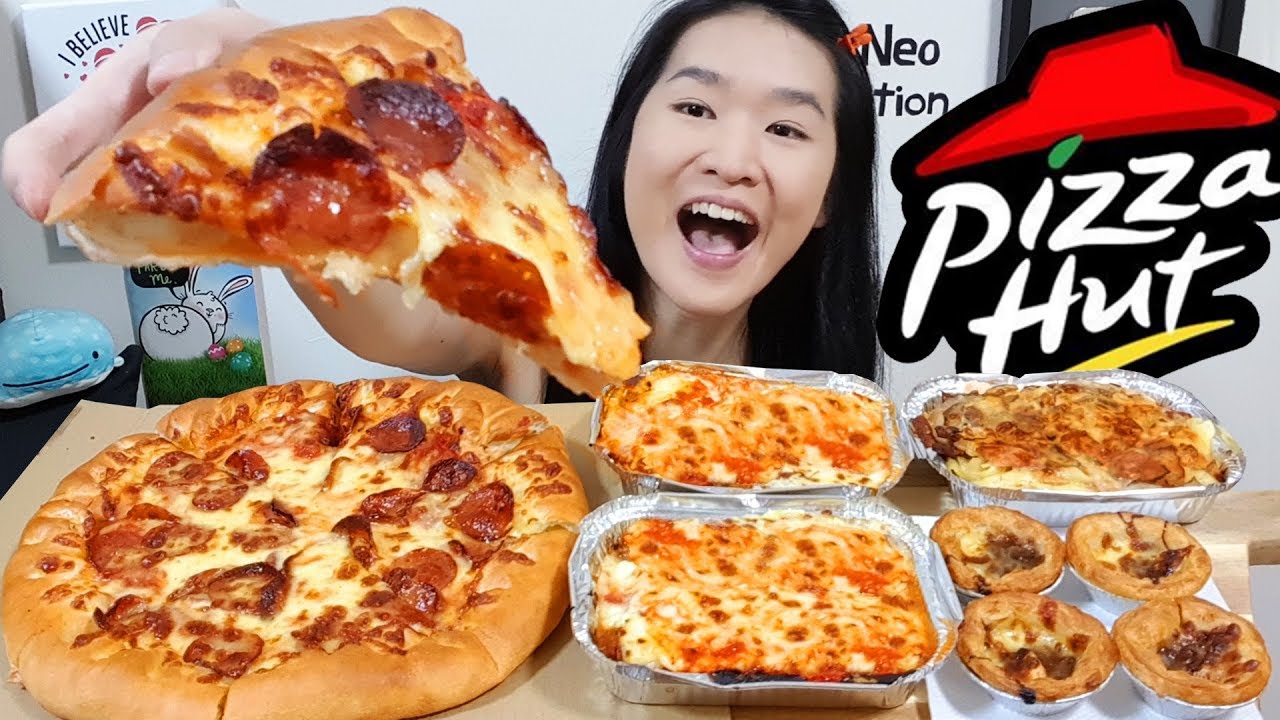 CHEESY PIZZA HUT FAST!! Пицца с говядиной и пепперони, лазанья и паста с запечённой курицей | Eat...