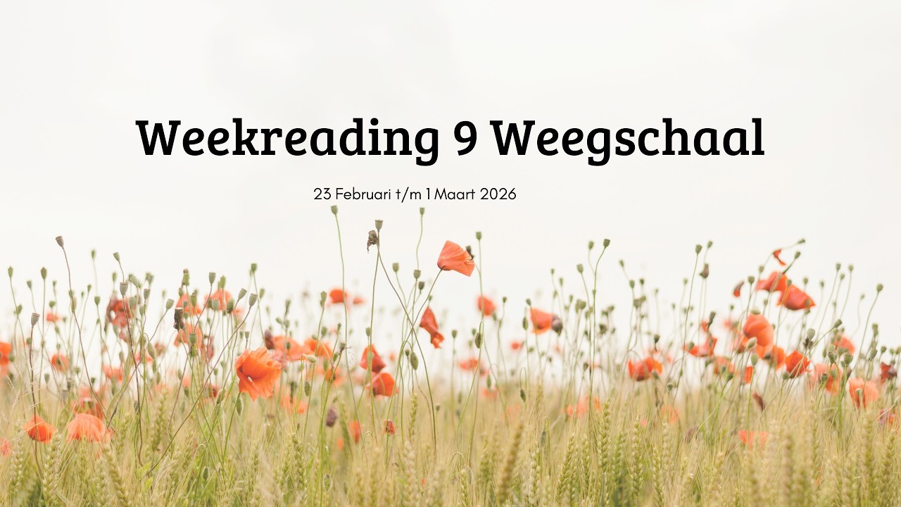 Weekreading 9 Weegschaal