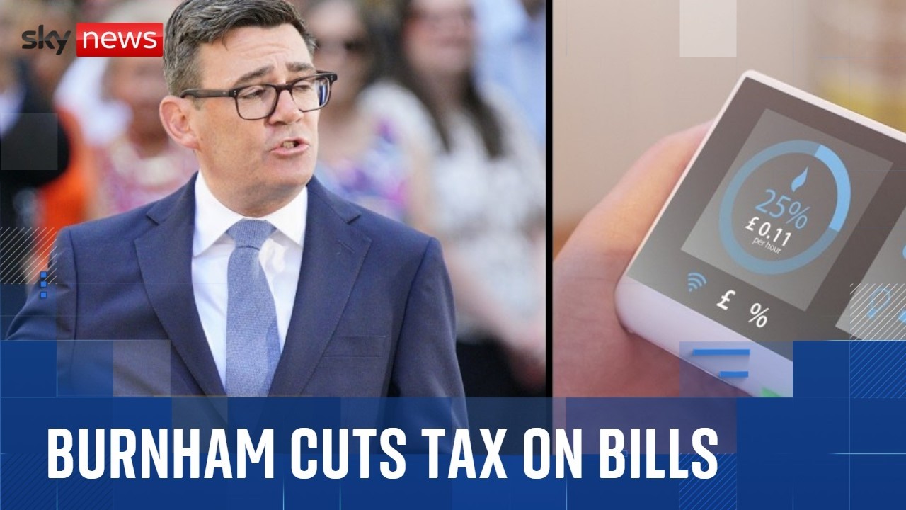 Burnham cuts tax on electricity bills in first major policy announcement