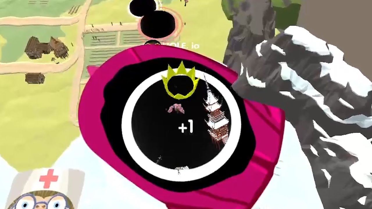 Hole.io Map Control: 100.00% - Time Mode Big Hole WORLD RECORD
