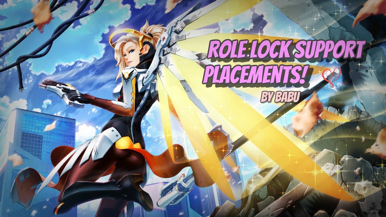 Role Lock Support Placements! Overwatch (Mercy Montage)