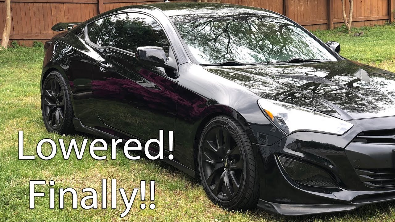 Genesis Coupe 2.0T Gets lowered!
