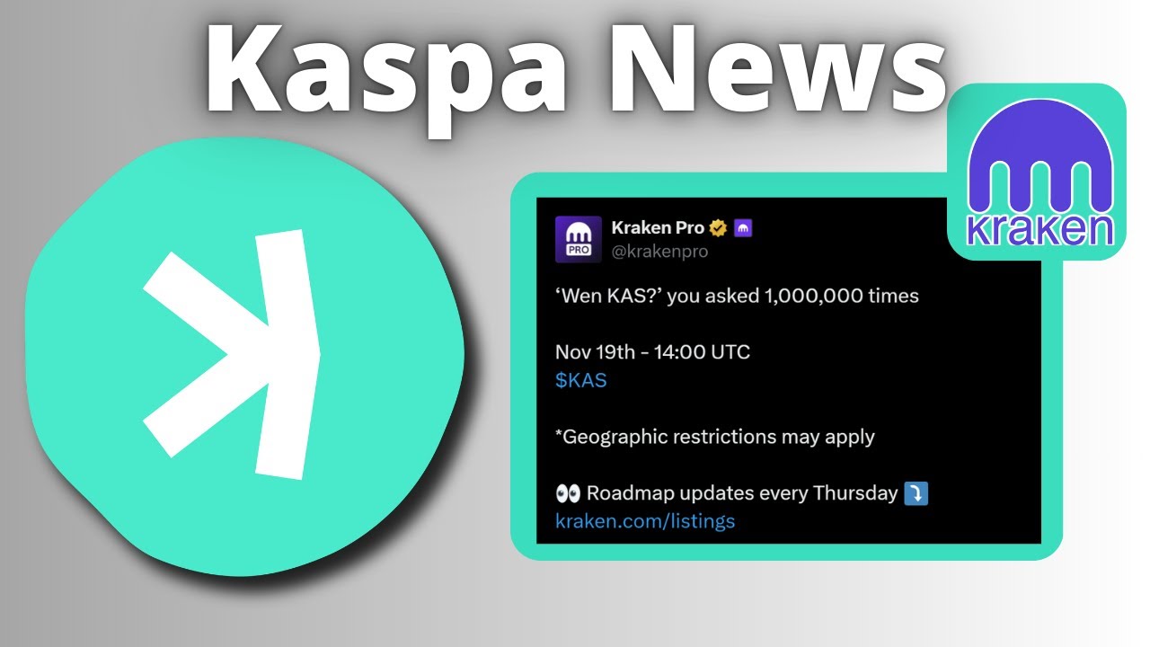 Kaspa News: Kraken Lists Kaspa Tomorrow, 10 BPS Update & More!
