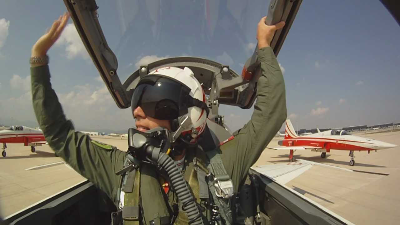 Patrouille Suisse display at Festa al Cel Barcelona Airshow 2011