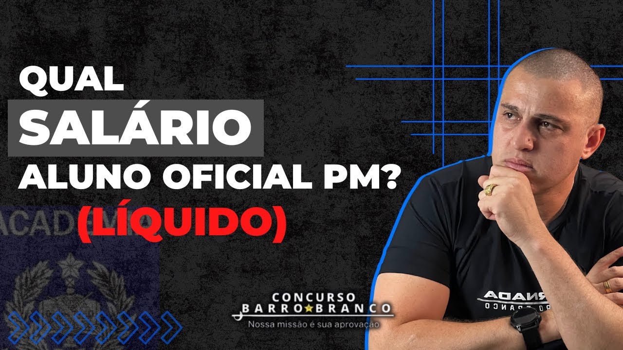 QUAL O SALÁRIO LÍQUIDO DO ALUNO OFICIAL PM? | Por Alexsandro Gomes