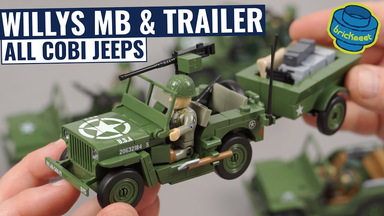 Off-Road Special - Willys Jeep / Trailer for 80th D-Day anniversary - COBI 2297 (Speed Build Review)