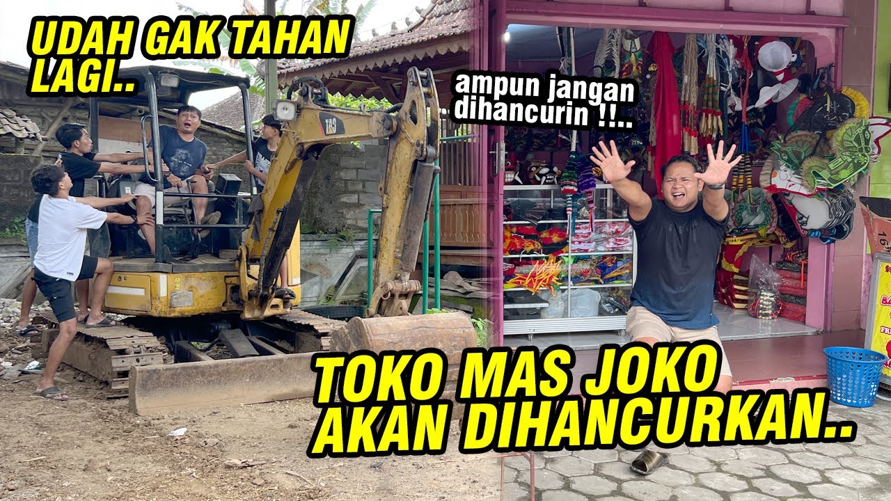 Sering buat kesel !! TOKO BARONGAN MAS JOKO MAU DIHANCURIN