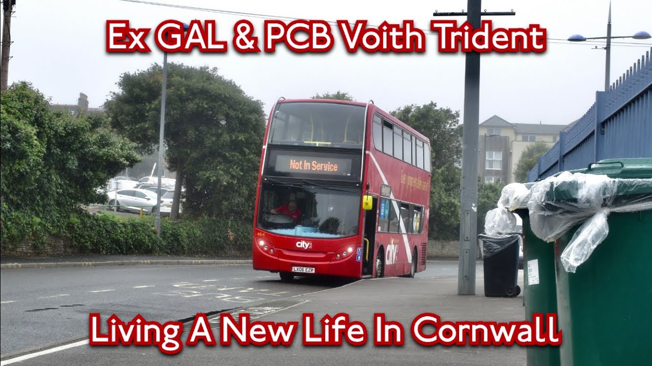 VOITH E400 MADNESS! | Go Cornwall Bus ADL Enviro400 Trident | 464 (LX06 EZR) | Route 56 With Hills!