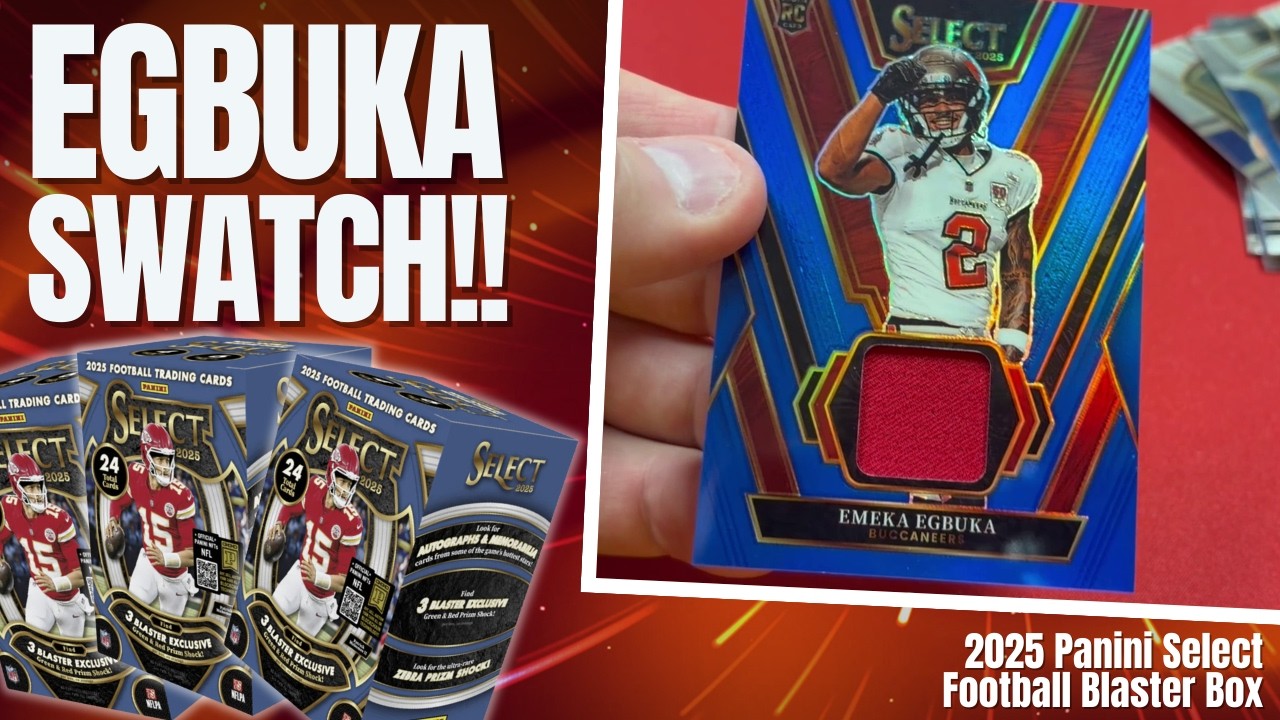 Emeka Egbuka Rookie Swatch Pull!!! 🔥 2025 Panini Select Football Blaster Box Opening