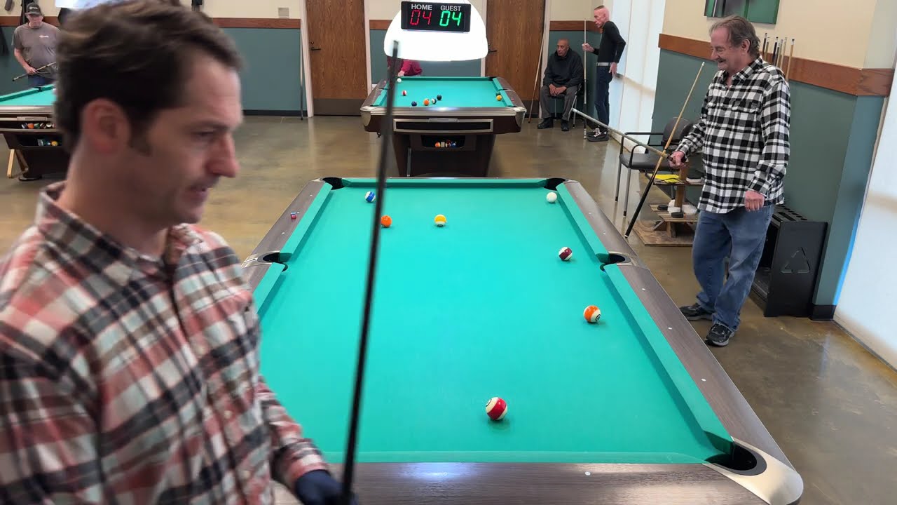 Battle of The Flannel One Pocket with The One Stroke Giggler in Johnson City on 9ft Brunswick 