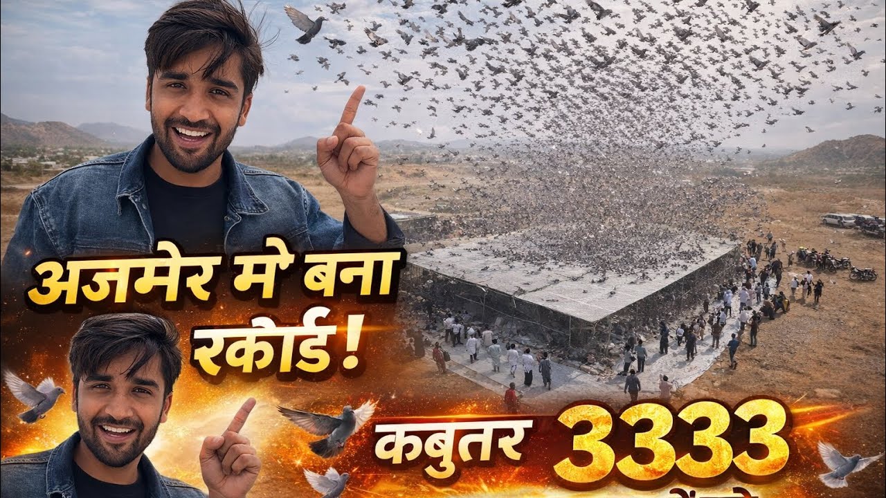 3333 Kabutar Ek Sath Ude 😲 Ajmer Me Bana Naya Record | Amazing Scene |full vlog 