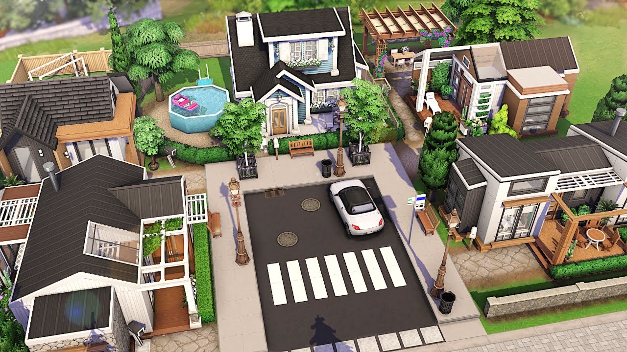 Basegame Tiny Houses 🏡🏠 | The Sims 4 - Speed Build (NO CC)