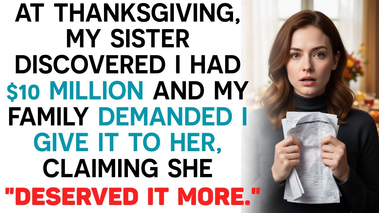 At Thanksgiving, My Sister Discovered I Had $10 Million And My Family Demanded....