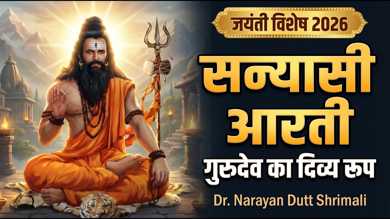Mystic Aarati of Nikhileshwar Ji's Sanyashi Form l Sadgurudevji naryaan dutt shrimali