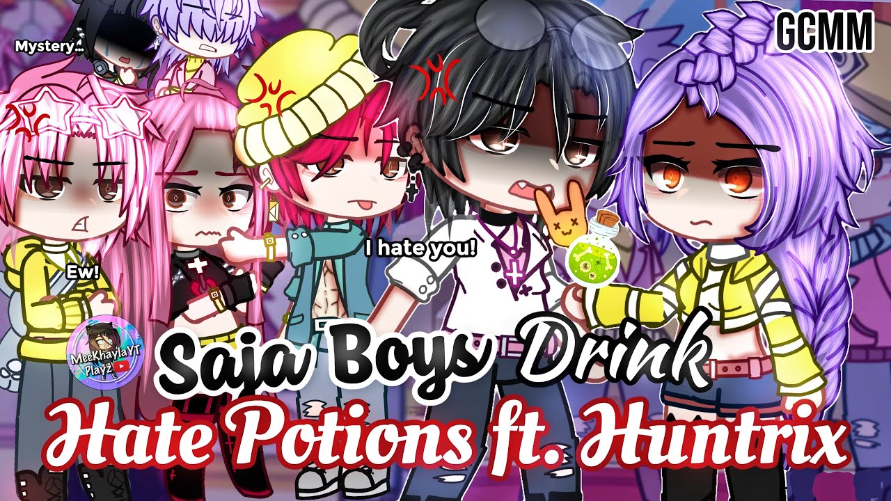 SAJA Boys Drink Hate Potions ft. Huntrix | KPOP Demon Hunters | GLMM / GCMM | Gacha Club Mini Movie