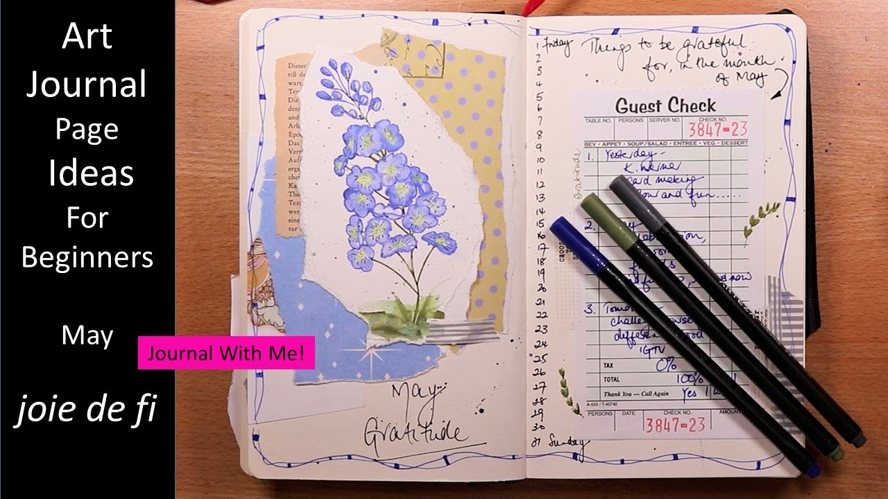 Art Journal Page Ideas For Beginners May
