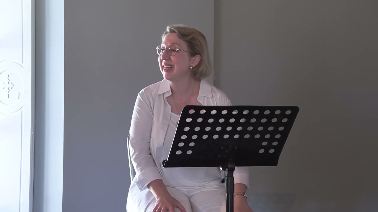 Masterclass d'Irène Kudela sur la mélodie française. Festival Vino Voce 11 septembre 2022