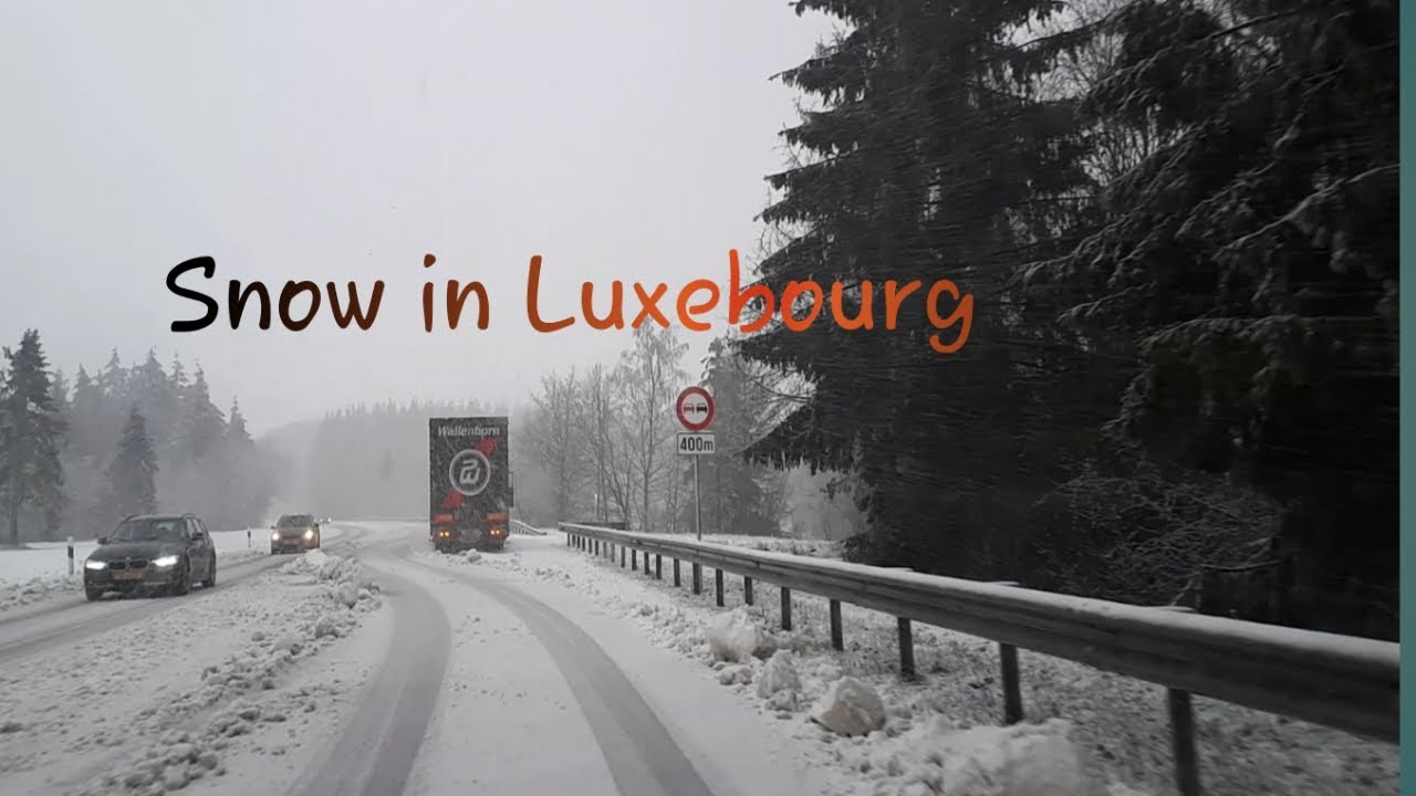 Winter snow in nord luxembourg