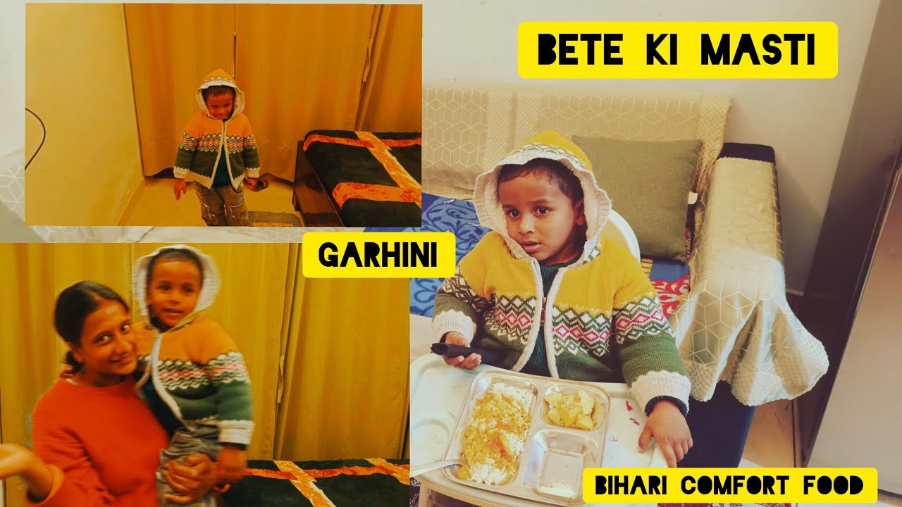 Garhini evening routine - pooja , vegetable,masti with betu