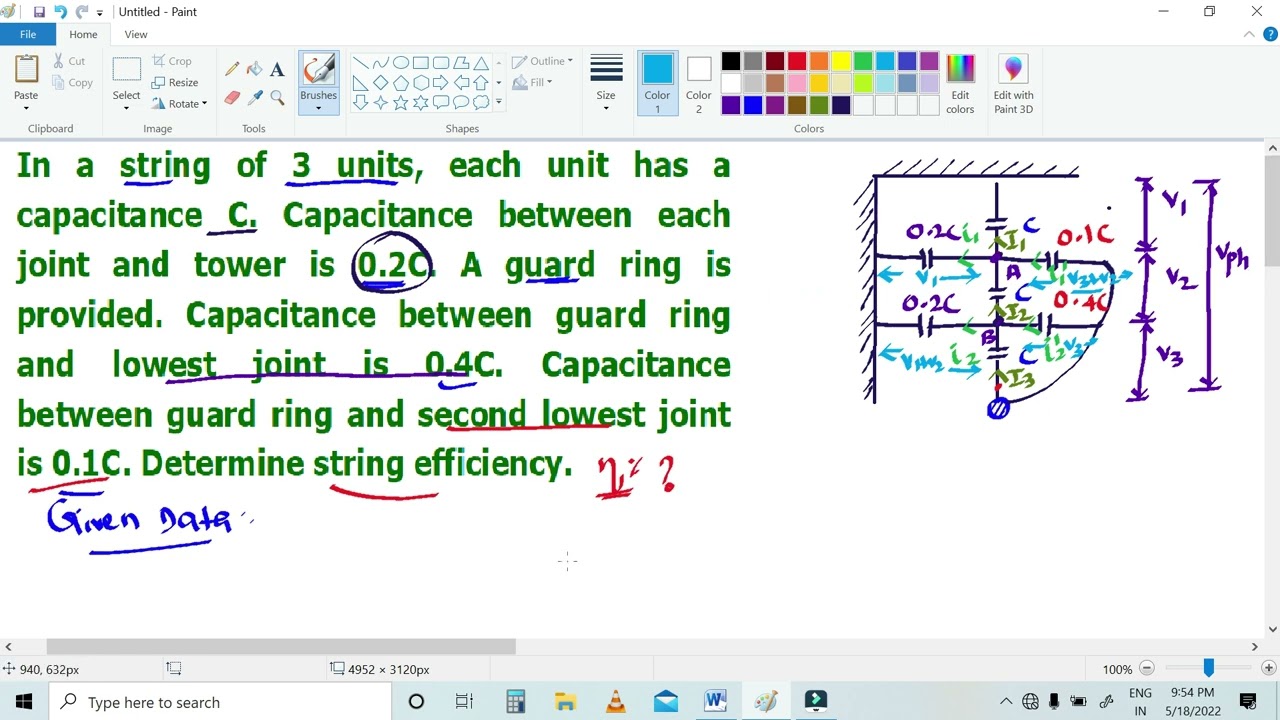 insulator based problem to find string efficiency