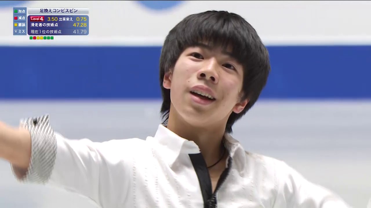 【フジテレビ公式】全日本フィギュアスケート選手権2019＜男子ショート第3位･佐藤 駿／演技+インタビュー＞